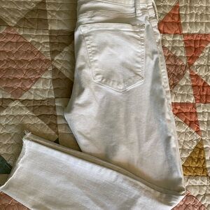 Lucky Brand Ava Straight white cropped skinny jeans 4/27